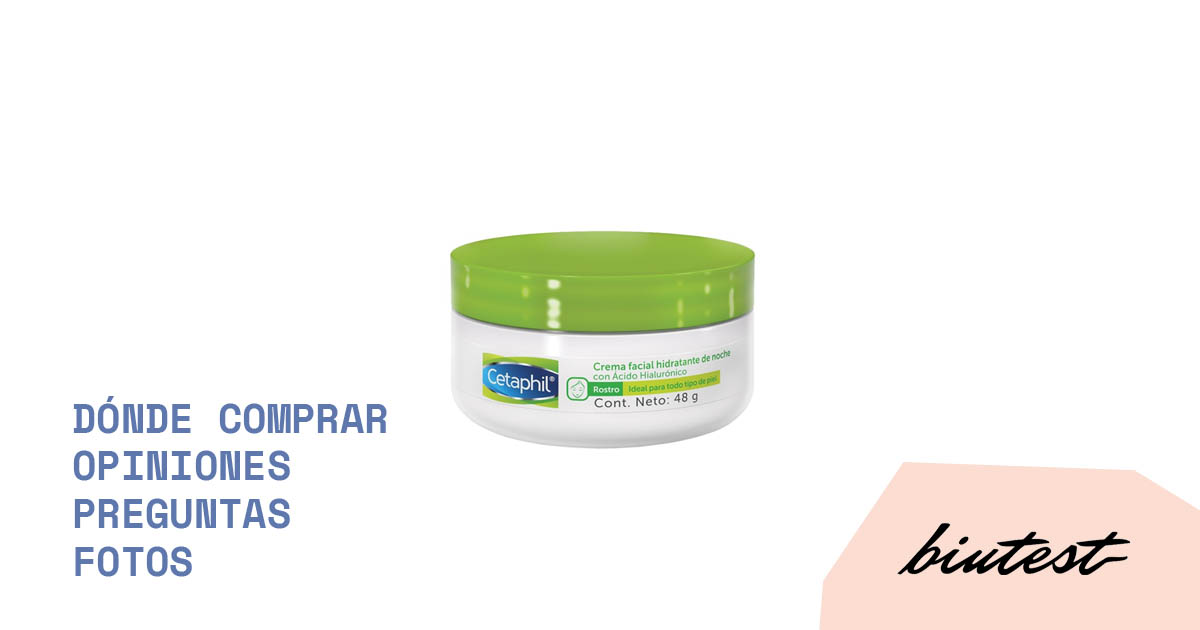 crema facial hidratante de noche cetaphil